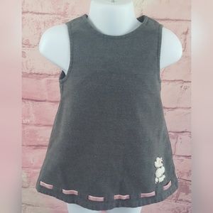 Gymboree Infant A-line Poodle Dress Gray Sz 6-12M